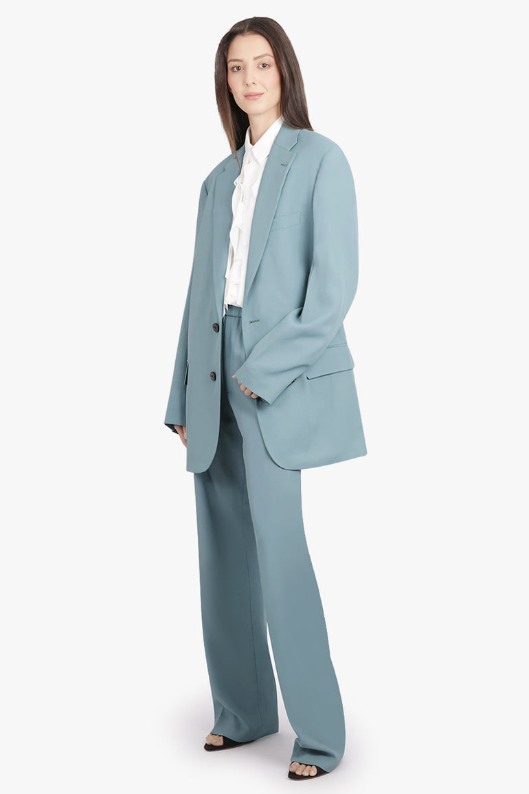 DRIES VAN NOTEN RTW Pennam Relaxed Pant | Turquoise