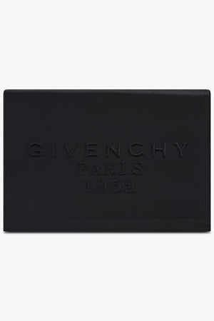 GIVENCHY BAGS BLACK / Black 1952 Logo Embroidery Pouch | Black