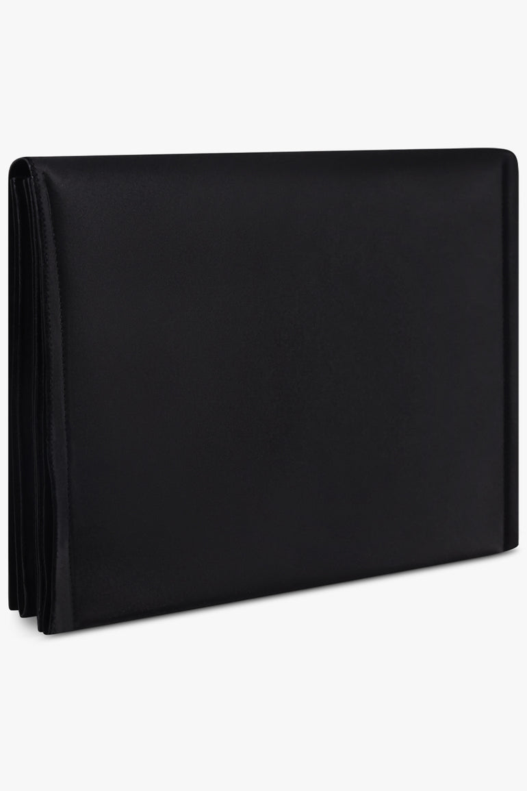 GIVENCHY BAGS BLACK / Black 1952 Logo Embroidery Pouch | Black