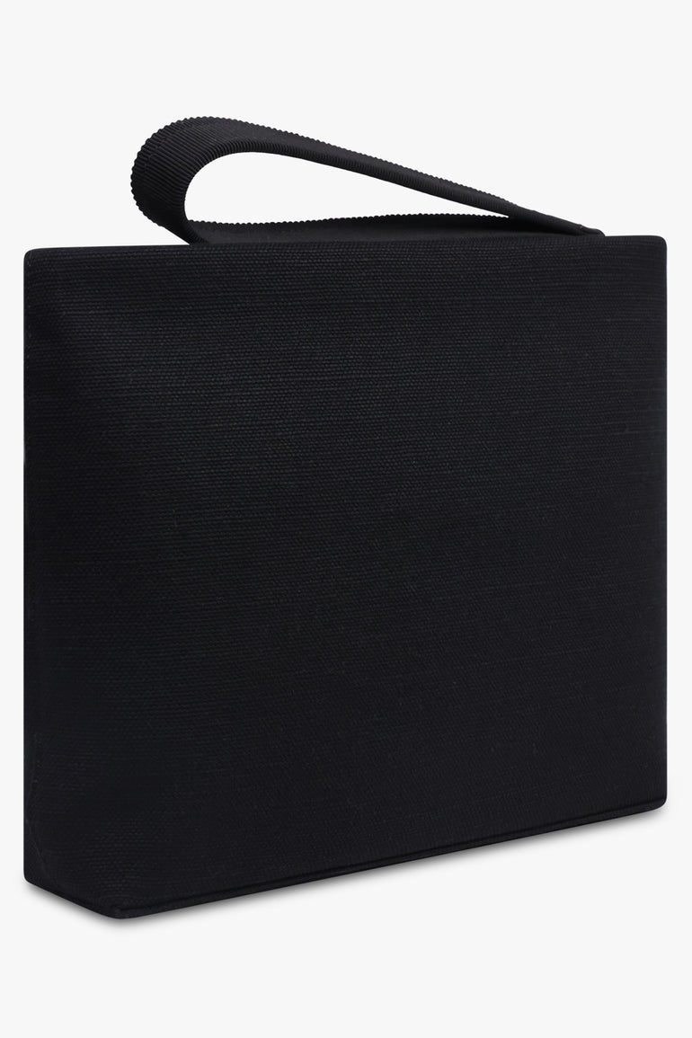 GIVENCHY BAGS BLACK / Black 1952 Tape Logo Canvas Pouch | Black