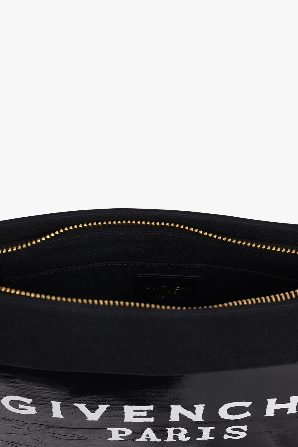 GIVENCHY BAGS BLACK / Black 1952 Tape Logo Canvas Pouch | Black