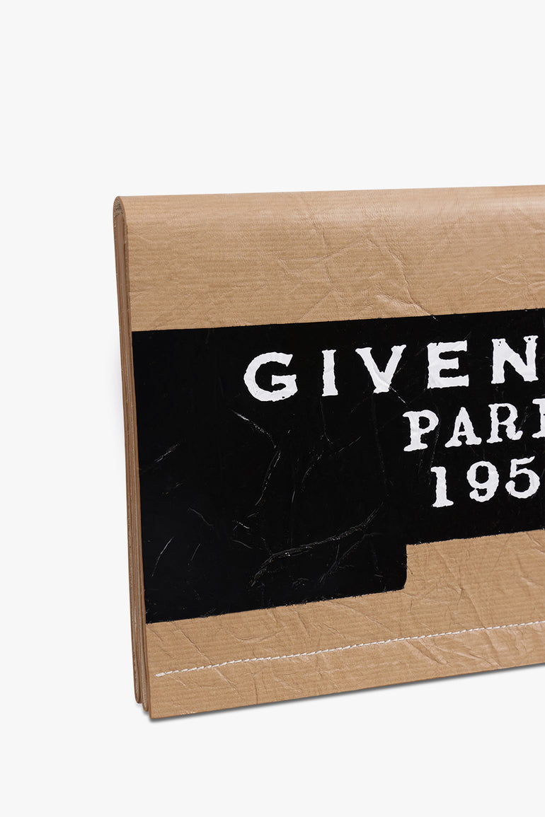 GIVENCHY BAGS BROWN / Beige/Black 1952 Tape Logo Pouch | Beige/Black