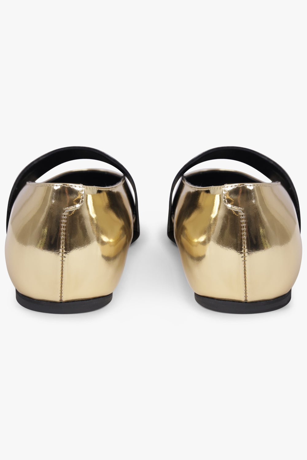 GIVENCHY SHOES Ballerina Flats with Givenchy Label Elastic | Golden