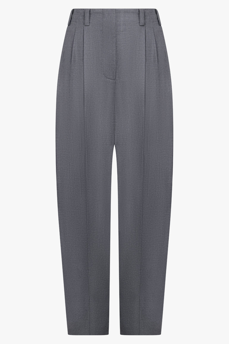 GIVENCHY RTW Double Pleated Low-Waisted Pants | Grey Mix