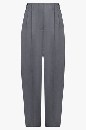 GIVENCHY RTW Double Pleated Low-Waisted Pants | Grey Mix