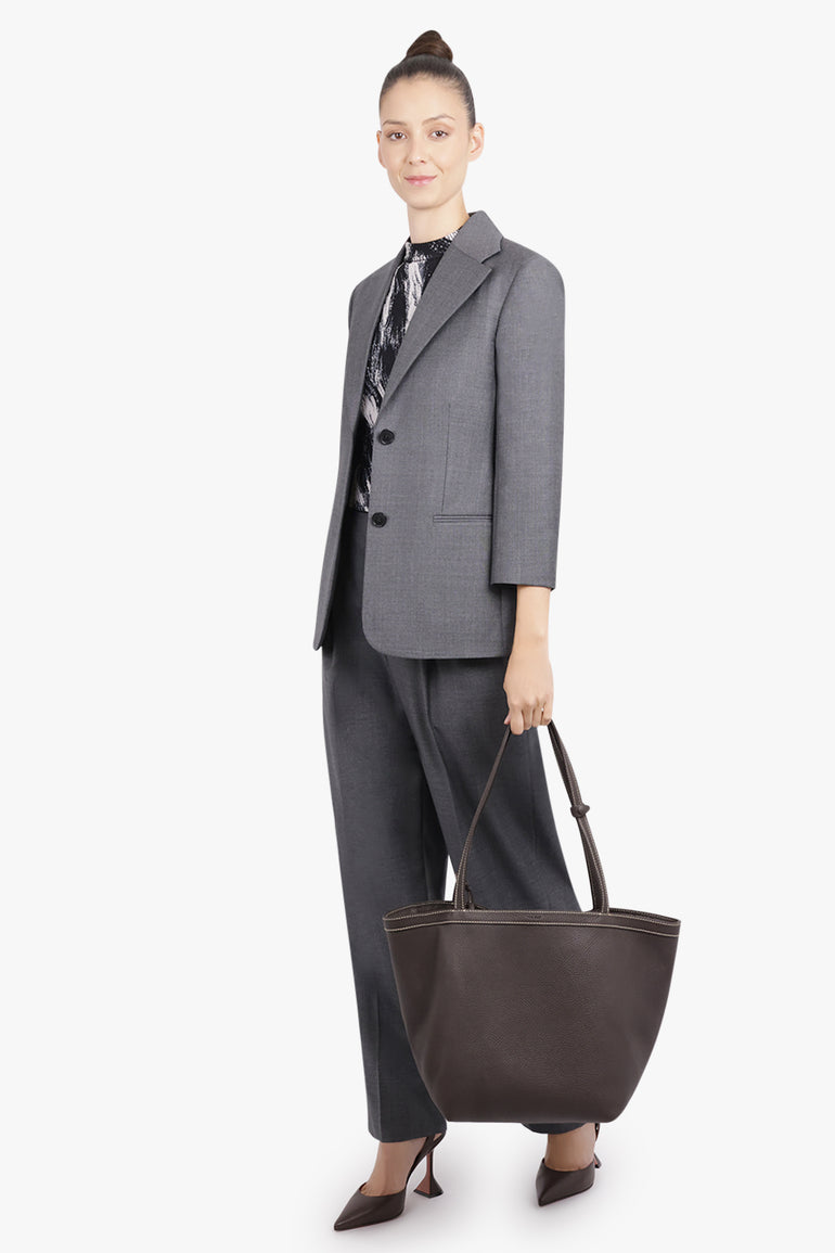 THE ROW Bags BROWN / Dark Brown Park Tote Three Stitch | Dark Brown