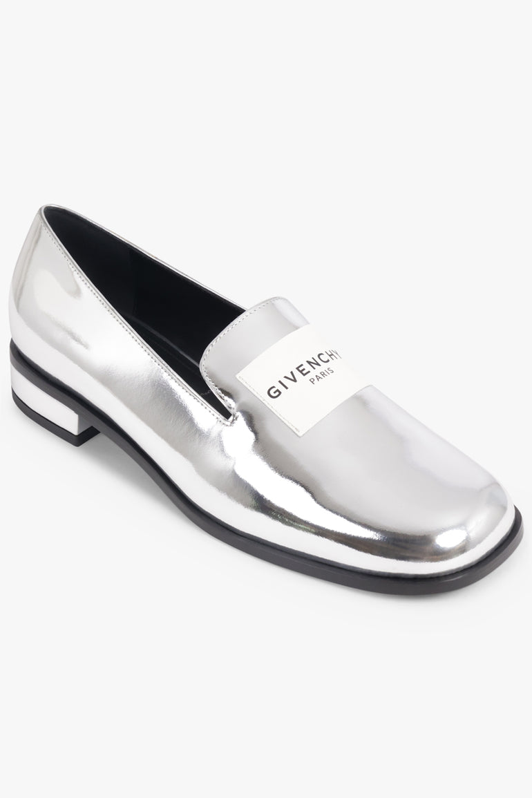 GIVENCHY SHOES Slip On Patent Tux Loafer | Silvery Grey
