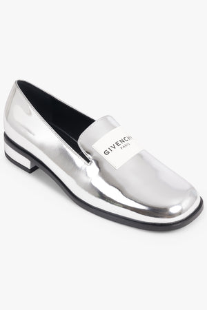 GIVENCHY SHOES Slip On Patent Tux Loafer | Silvery Grey