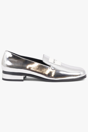 GIVENCHY SHOES Slip On Patent Tux Loafer | Silvery Grey