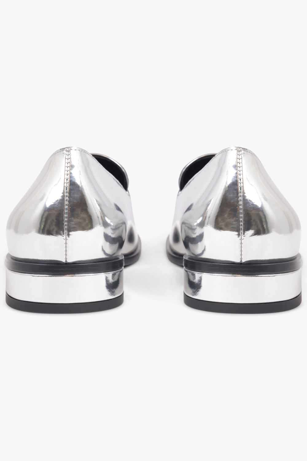 GIVENCHY SHOES Slip On Patent Tux Loafer | Silvery Grey