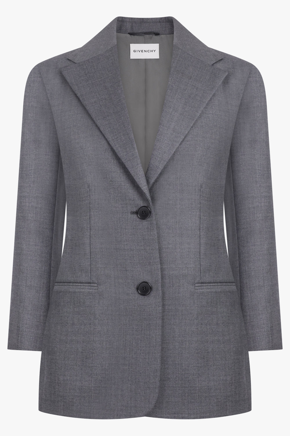 GIVENCHY RTW Structured Double Breasted Jacket | Grey Mix