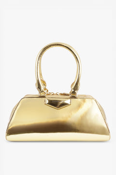 GIVENCHY BAGS GOLD / Gold Antigona Mini East West Cube Handbag | Gold