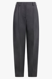 GIVENCHY RTW Double Pleat Wide Leg Pant | Grey Melange