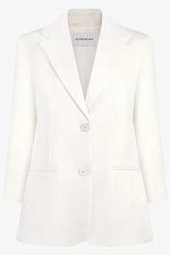 GIVENCHY RTW Single Breasted Two Button Jacket | Ivory