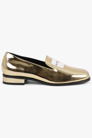 GIVENCHY SHOES Slip On Patent Tux Loafer | Gold