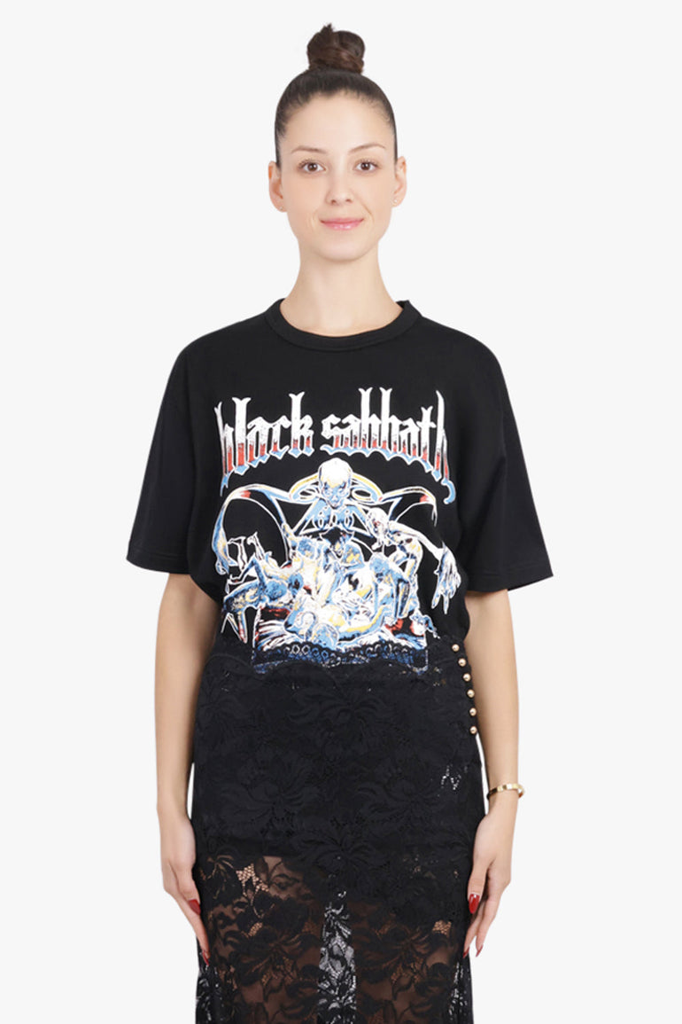 JUNYA WATANABE RTW Black Sabbath Print S/S T-Shirt | Black/Multi
