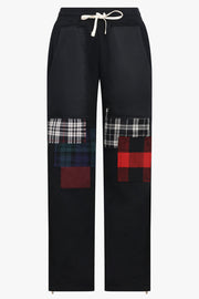 JUNYA WATANABE RTW Drawstring Patchwork Sweat Style Pant | Black/Multi