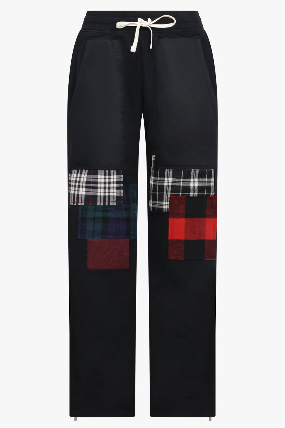 JUNYA WATANABE RTW Drawstring Patchwork Sweat Style Pant | Black/Multi