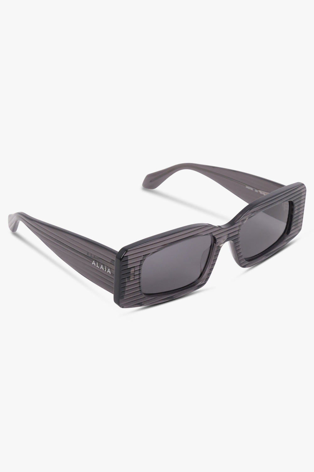 ALAIA Accessories Grey / Dark Grey AA0078S Rectangle Sunglasses | Dark Grey
