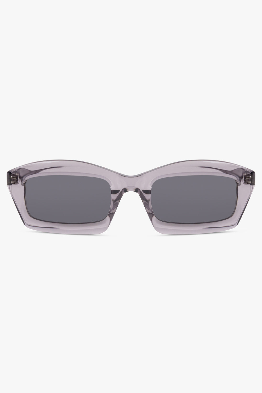 AA0072S Square Frame Sunglasses with Acrylic Edge | Black