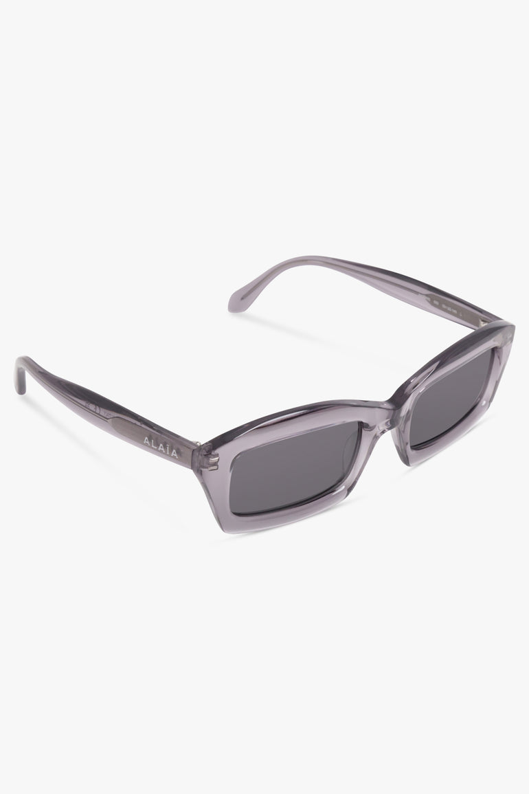 ALAIA Accessories Grey / Grey AA0089S Geometric Sunglasses | Grey