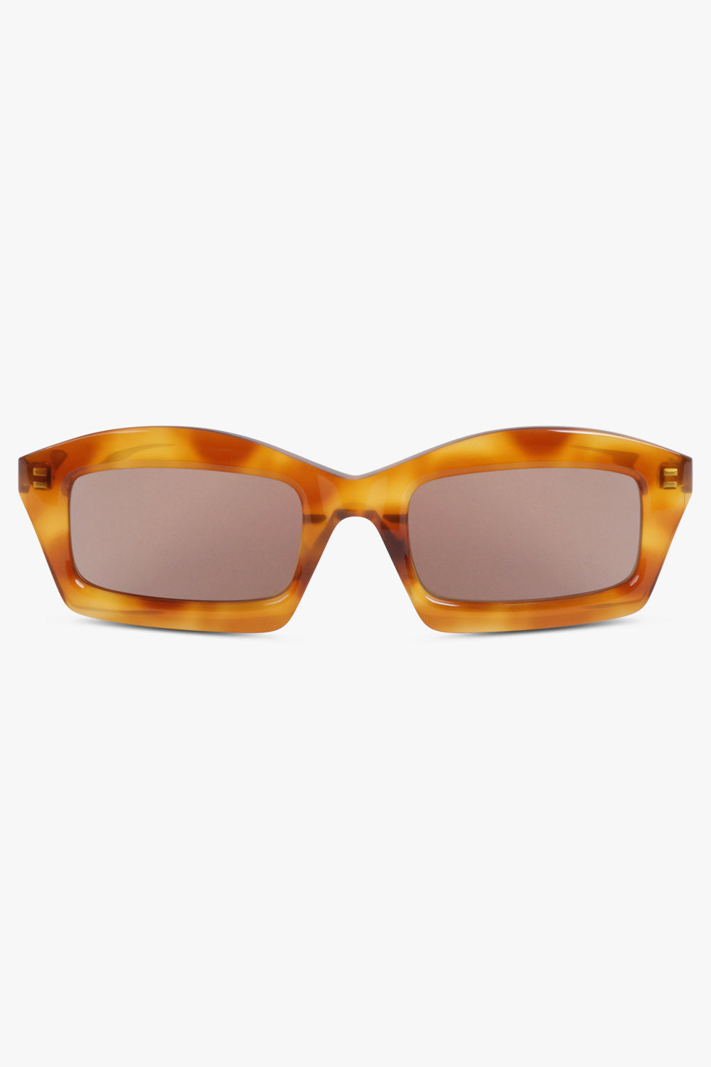 ALAIA Accessories Brown / Havana Brown AA0089S Geometric Sunglasses | Havana Brown