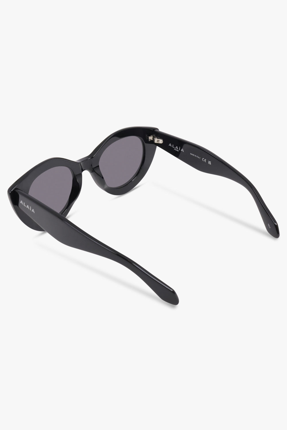 ALAIA Accessories Black / Black AA0091S Round Cat Eye Sunglasses | Black