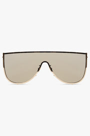 ALAIA SUNGLASSES GOLD / Gold AA0094S Metal Mask Sunglasses | Gold