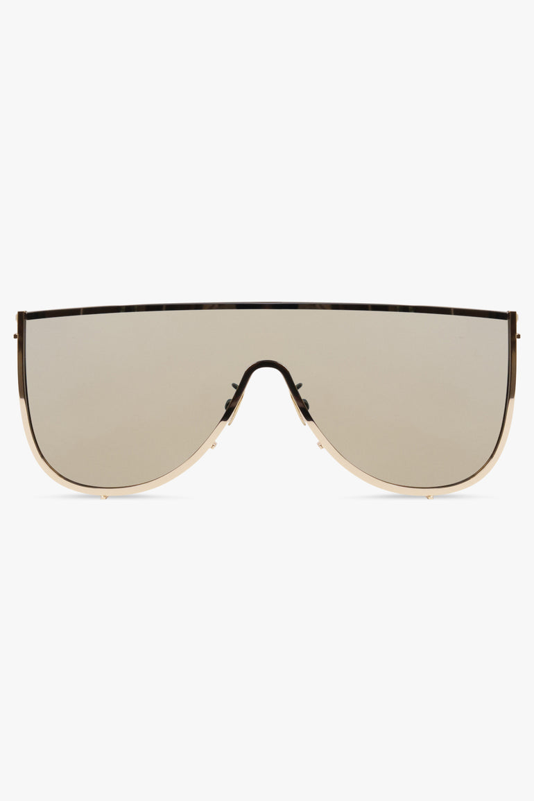 ALAIA SUNGLASSES GOLD / Gold AA0094S Metal Mask Sunglasses | Gold