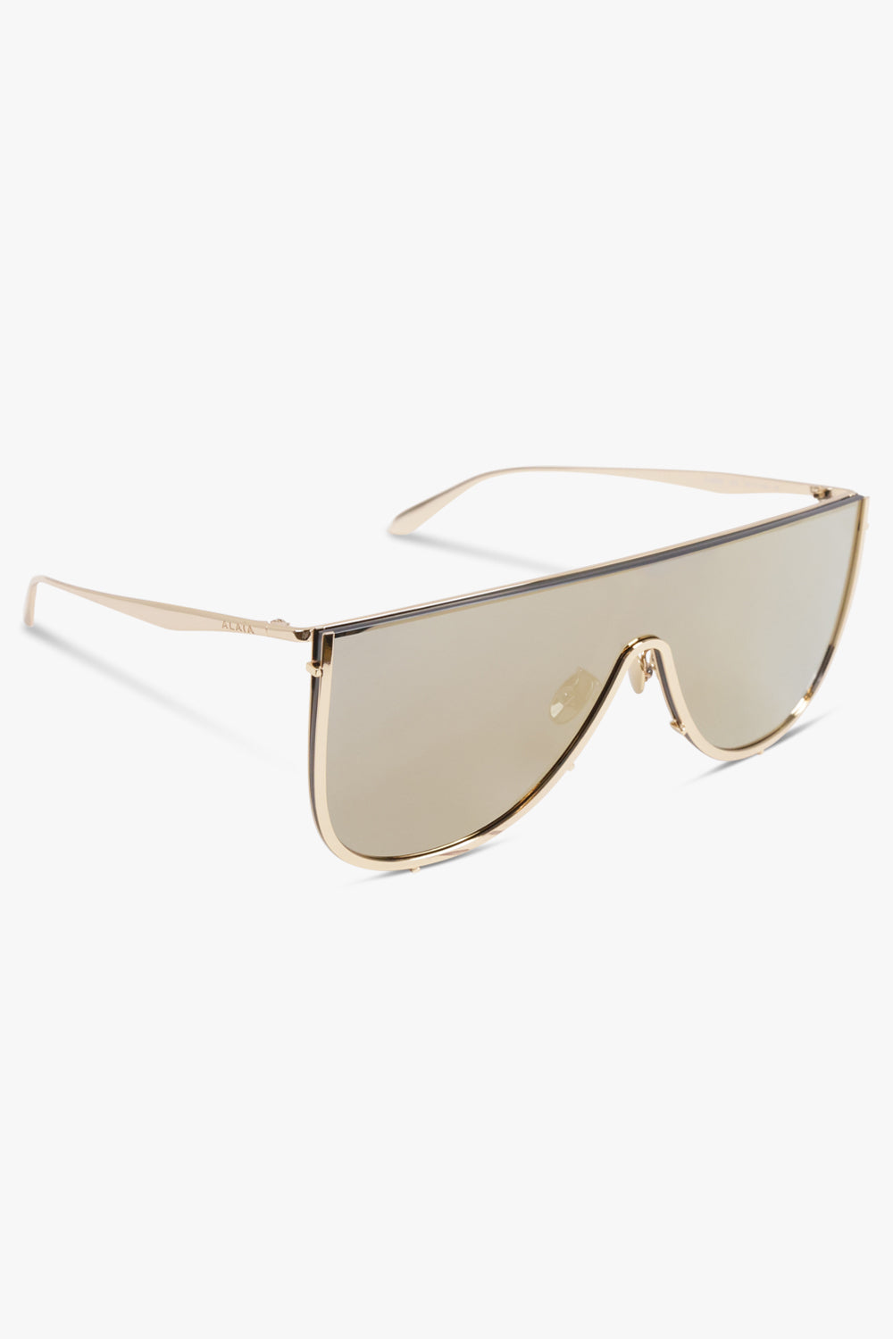ALAIA SUNGLASSES GOLD / Gold AA0094S Metal Mask Sunglasses | Gold