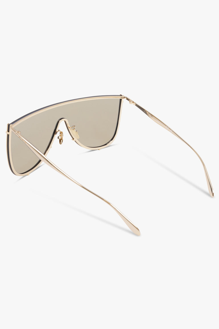 ALAIA SUNGLASSES GOLD / Gold AA0094S Metal Mask Sunglasses | Gold