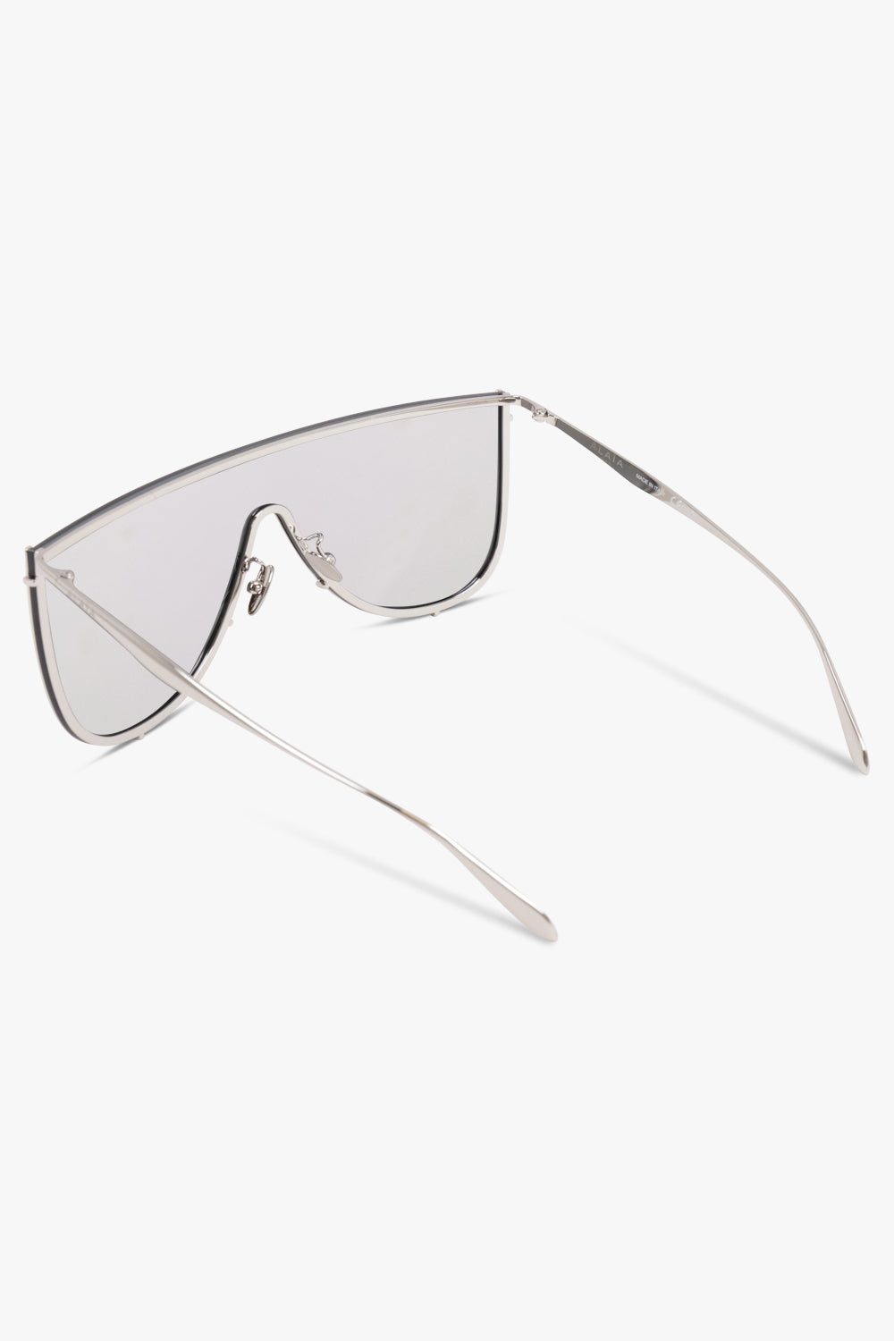 ALAIA SUNGLASSES SILVER / Silver AA0094S Metal Mask Sunglasses | Silver