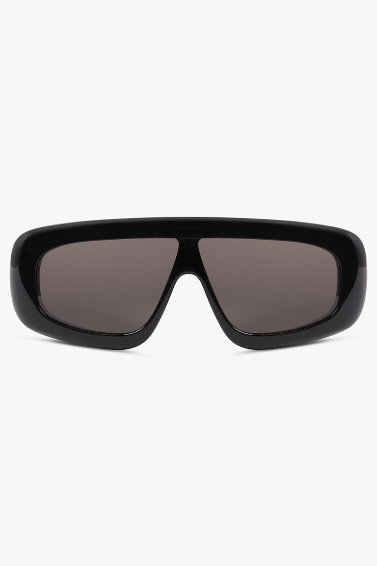 BOTTEGA VENETA Accessories Black / Black BV12181S Chunky Rectangle Sunglasses | Black