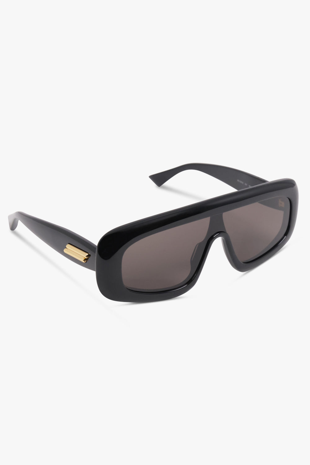 BOTTEGA VENETA Accessories Black / Black BV12181S Chunky Rectangle Sunglasses | Black