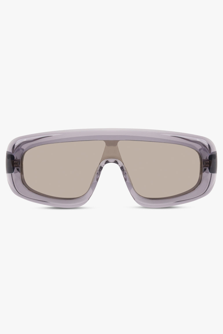 BOTTEGA VENETA Accessories Grey / Grey BV12181S Chunky Rectangle Sunglasses | Grey