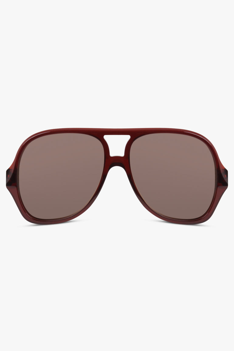 CHLOE Accessories Brown / BROWN-BROWN-BROWN CH0289S Square Aviator Sunglasses | Brown