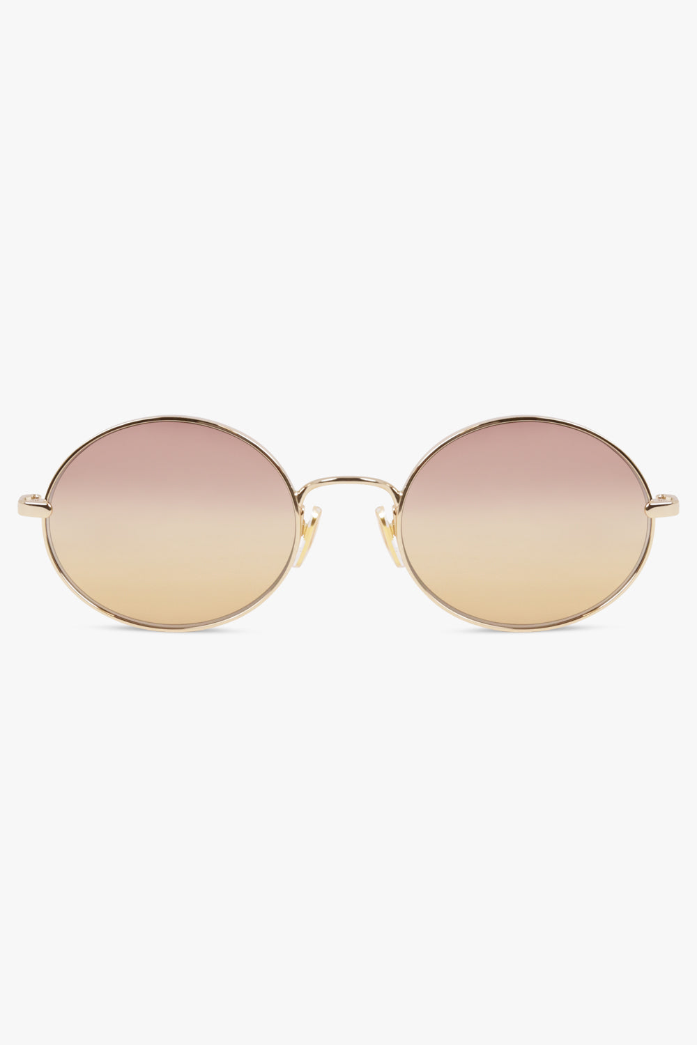 CHLOE Accessories Gold / GOLD-GOLD-BROWN CH0326S Round Sunglasses | Brown/Gold