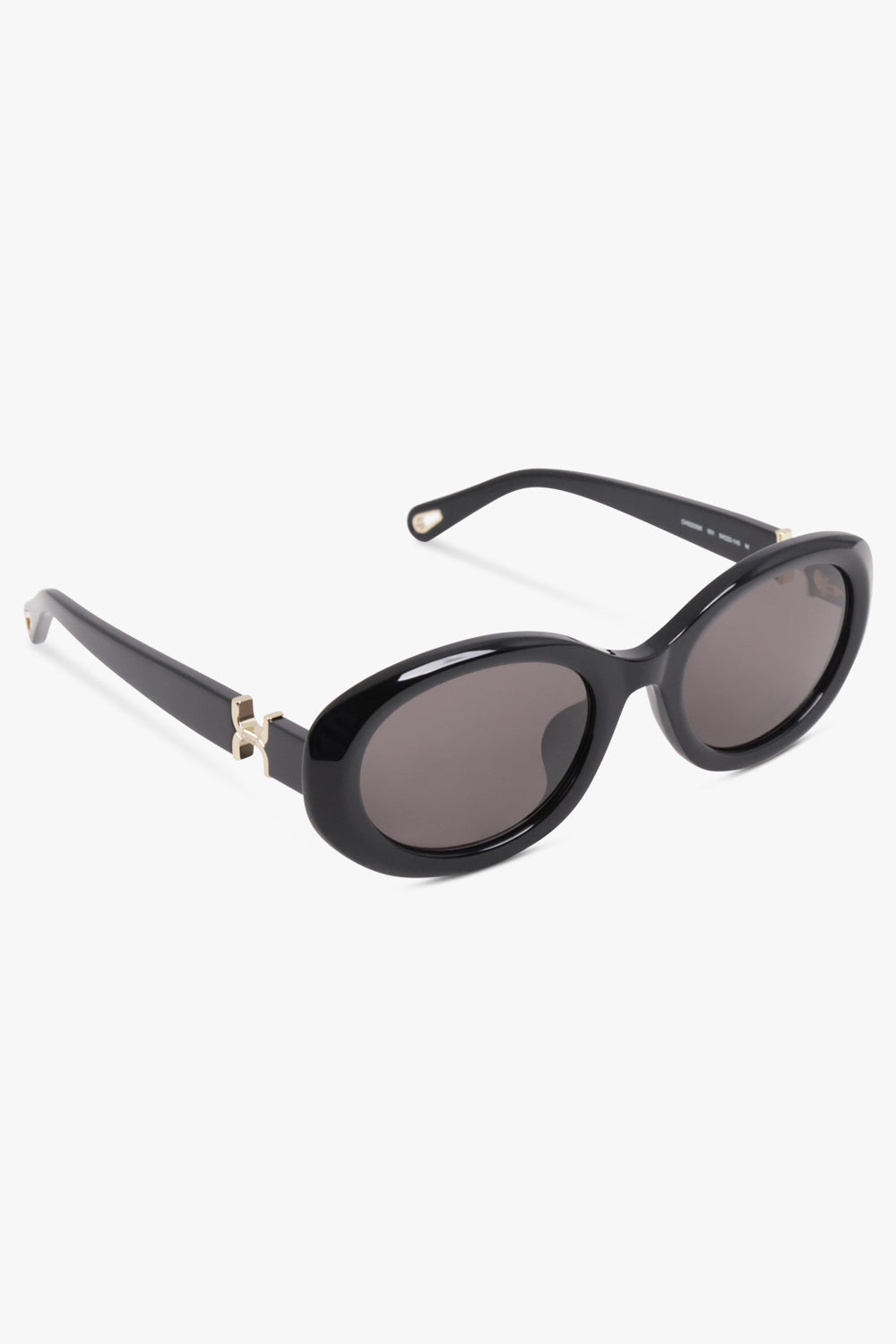 CHLOE Accessories Black / BLACK-BLACK-GREY CH0323SK Oval Sunglasses | Black