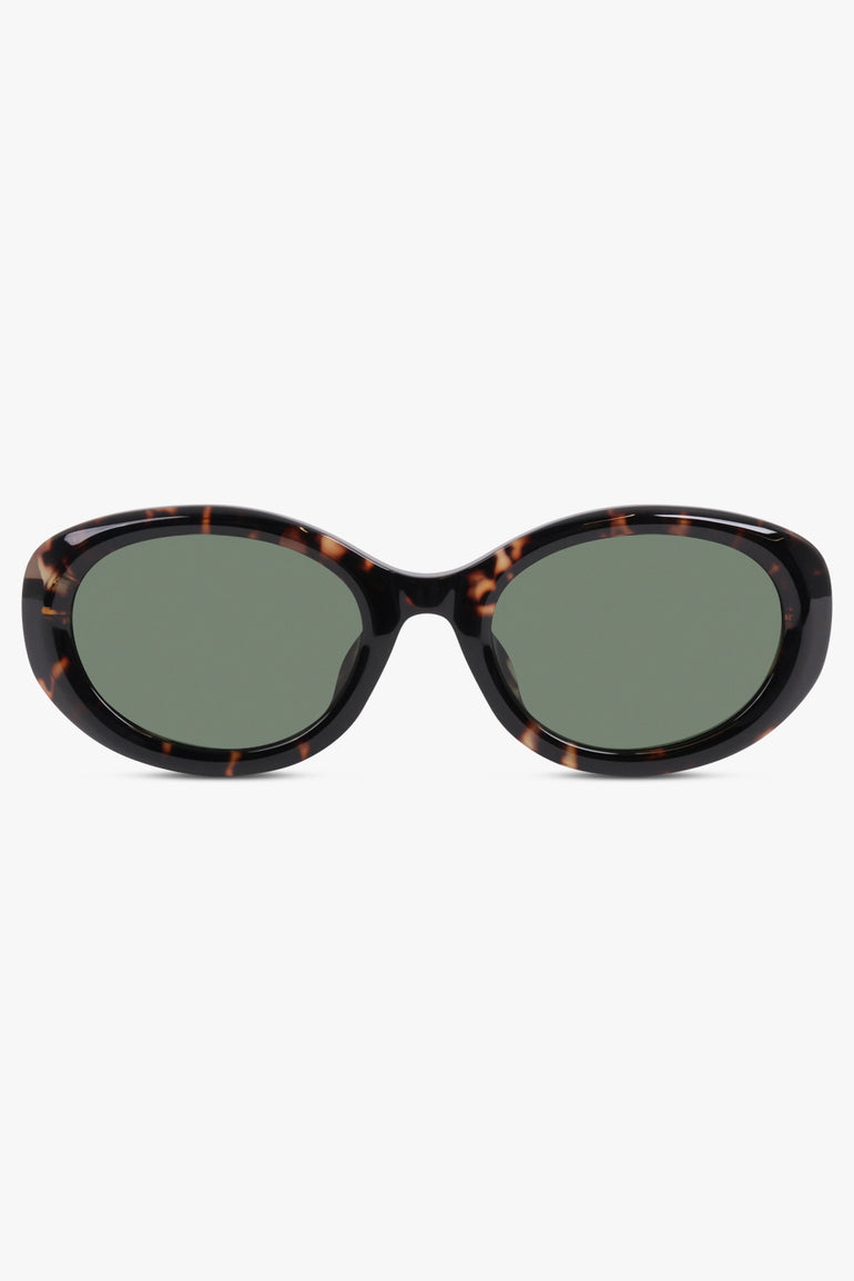 CHLOE Accessories Brown / HAVANA-HAVANA-GREEN CH0323SK Oval Sunglasses | Havana/Green