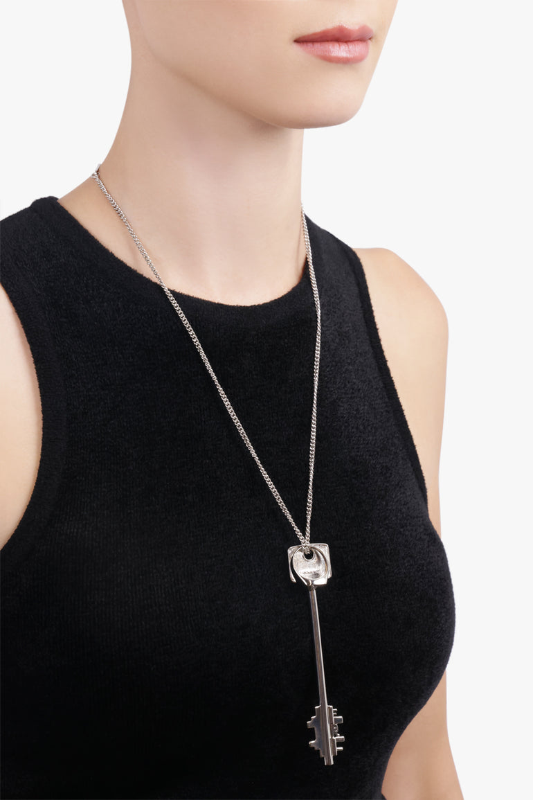 RABANNE JEWELLERY Silver / Silver Key Long Pendant | Silver