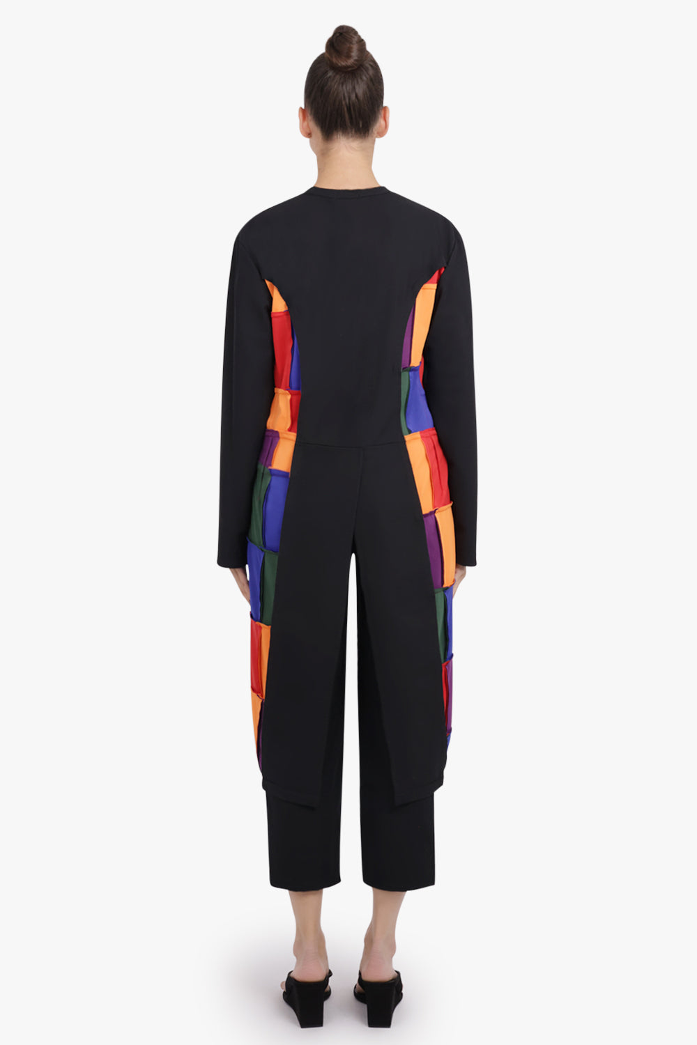 COMME DES GARCONS HOMME PLUS RTW L/S Crossover Tails Panel T-Shirt | Black/Multi