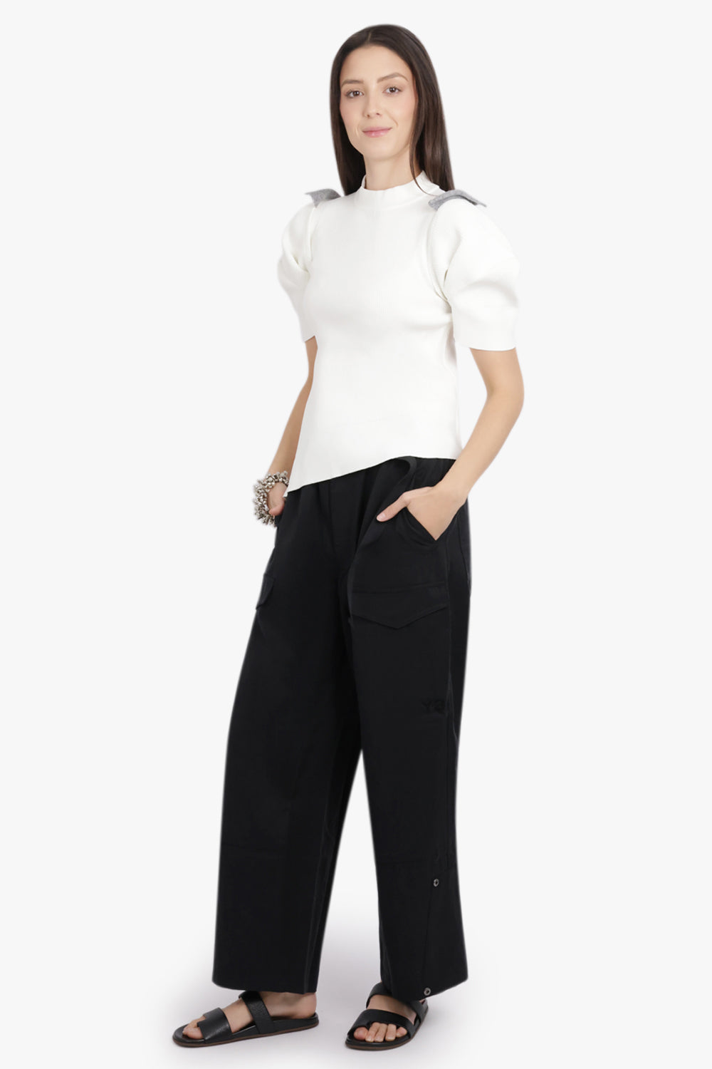 Y-3 RTW Loose Fit Cargo Style Pant | Black