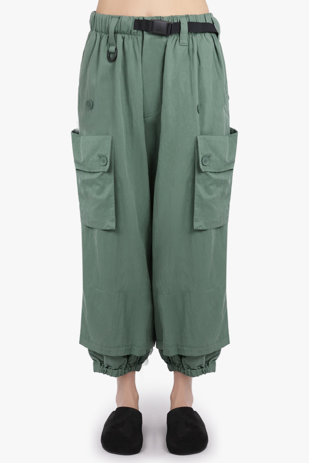 Y-3 RTW Loose Fit Cuffed Cargo Pant With Oversized Pockets | Green
