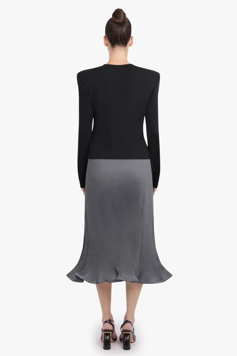 MELITTA BAUMEISTER RTW Foamy Shoulder Cardigan Jacket | Black