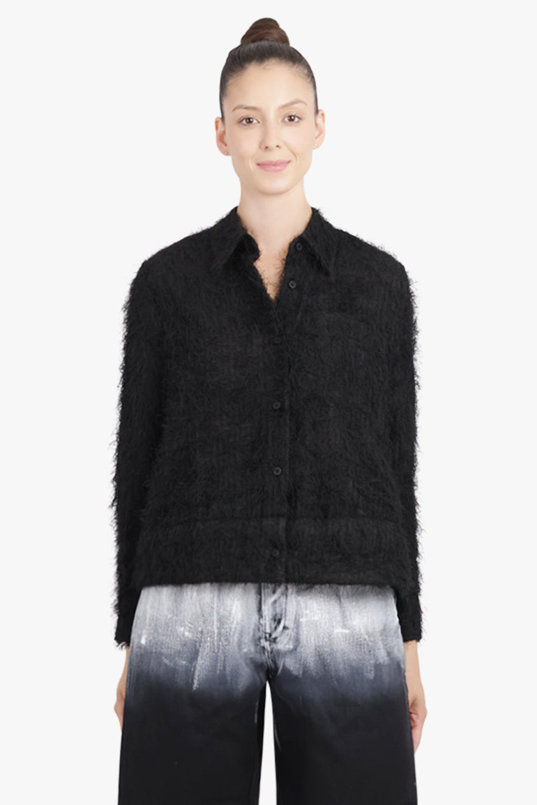 MELITTA BAUMEISTER RTW Hairy L/S Foam Hem Shirt | Black