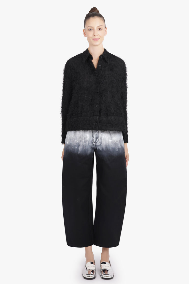 MELITTA BAUMEISTER RTW Hairy L/S Foam Hem Shirt | Black