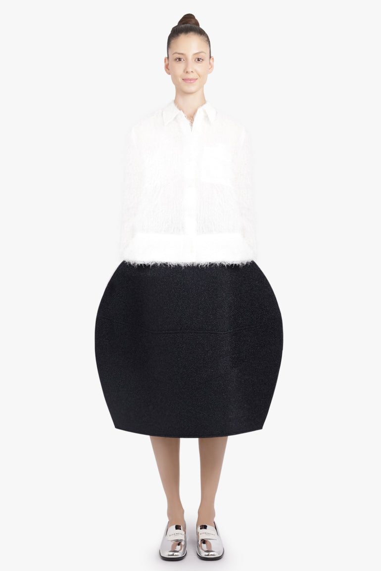 MELITTA BAUMEISTER RTW Hairy L/S Foam Hem Shirt | White