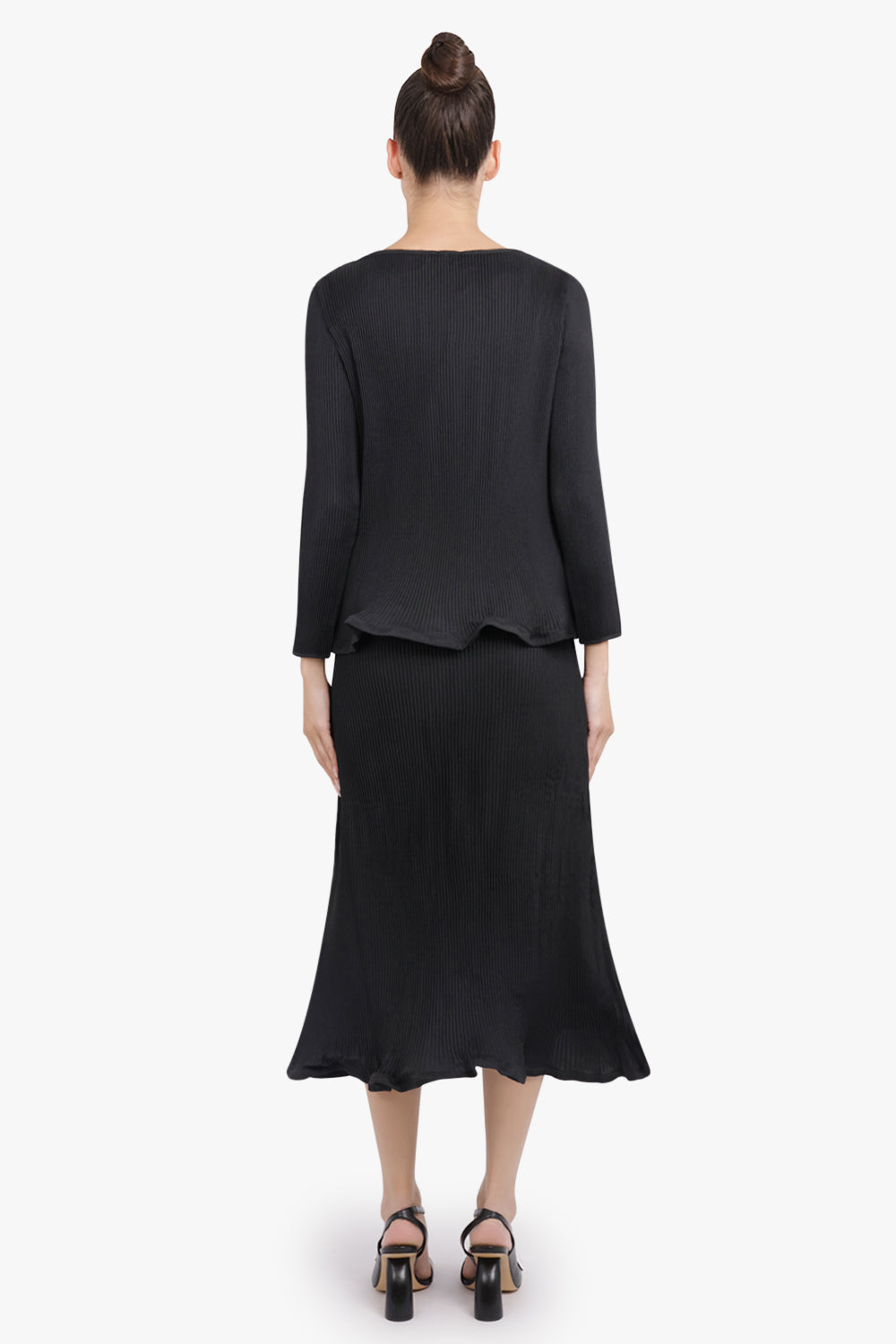 MELITTA BAUMEISTER RTW Zigzag L/S Ripple Top | Black