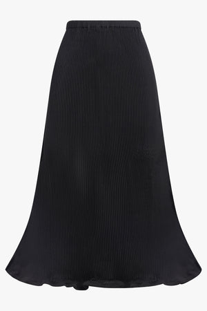 MELITTA BAUMEISTER RTW Zigzag Ripple Midi Skirt | Black