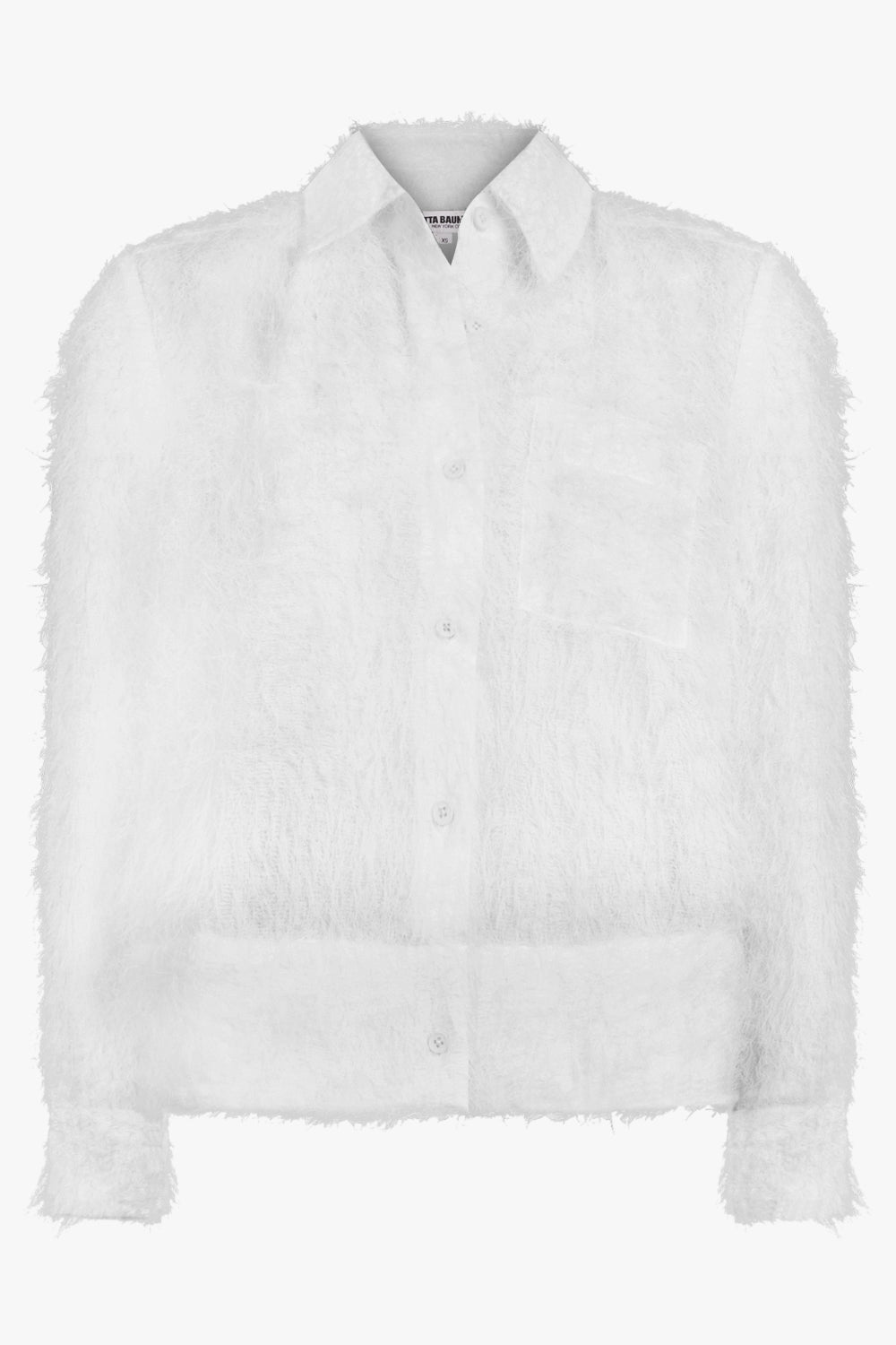 MELITTA BAUMEISTER RTW Hairy L/S Foam Hem Shirt | White